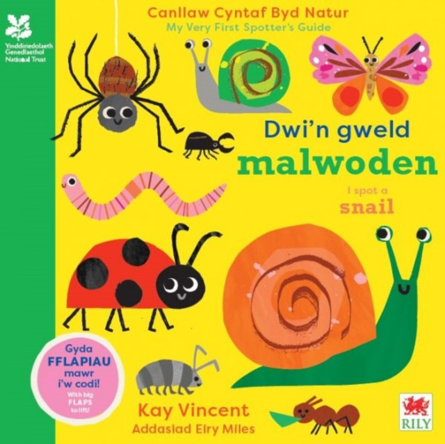 Dwi'n Gweld Malwoden / I Spot a Snail - Canllaw Cyntaf Byd Natur / My Very First Spotter's Guide (Vincent Kay)(Board book)