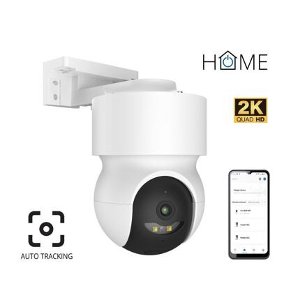 iGET HOME Camera CS8 White - WiFi 2K IP kamera otočná, noční vidění, audio, IP65, auto tracking 75020822