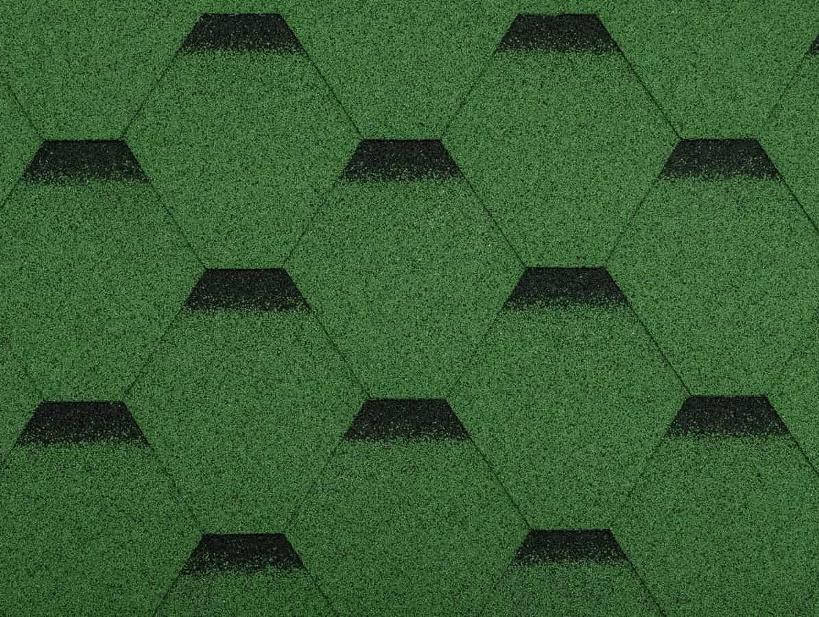 Gutta Asfaltový šindel Guttatec Hexagonal zelený, 3 m2/bal