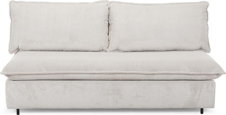 Béžová manšestrová rozkládací pohovka 184 cm Isadora – Bobochic Paris