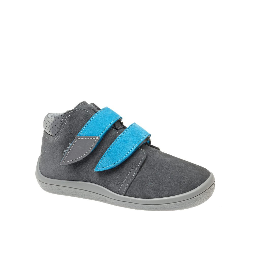 BEDA CELOROČNÍ VELUR ROBIN Grey | Dětské celoroční barefoot boty - 21