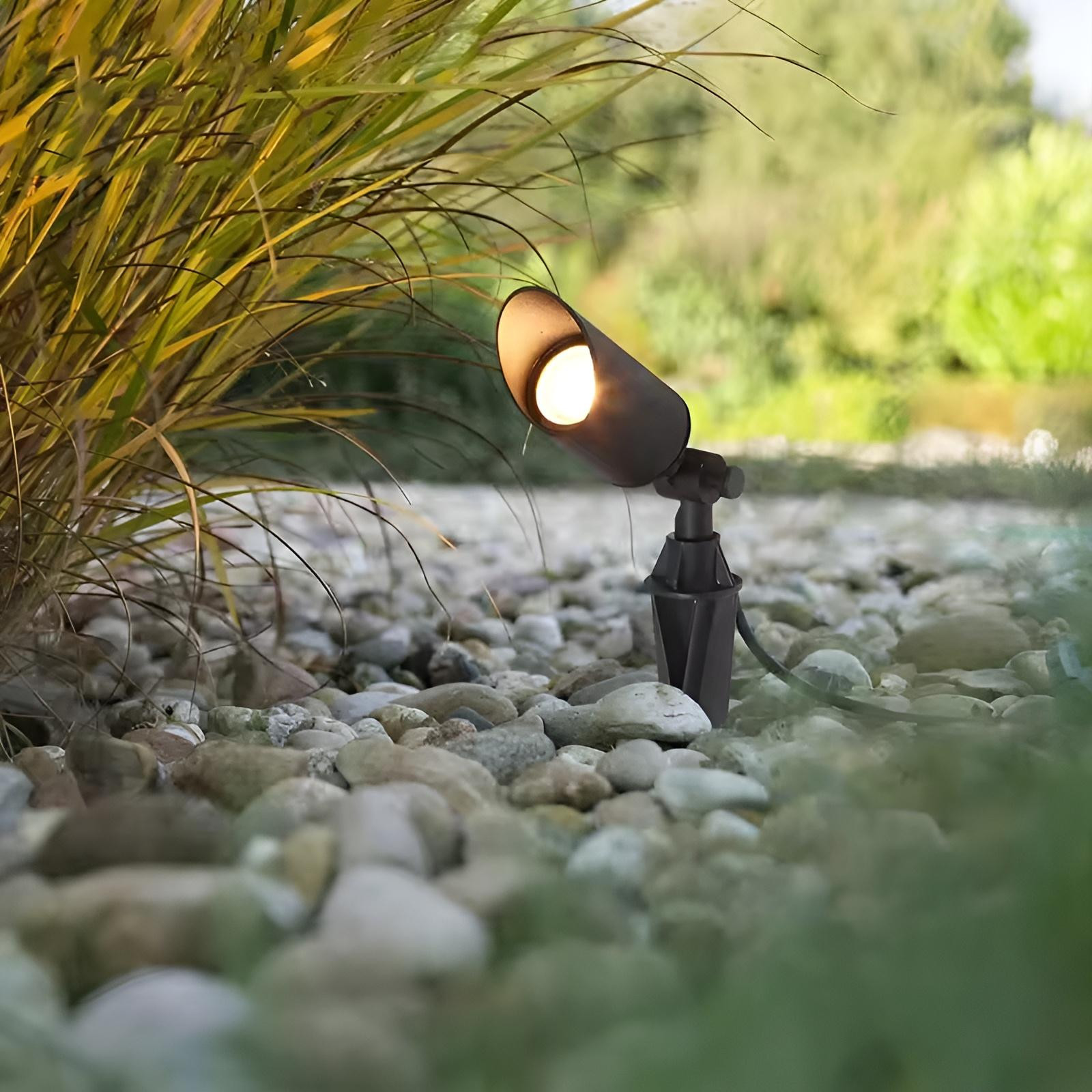 Svítidlo zahradní externí LED GU10 Reflektor Wbijana IP65 GARTI Przewód LUMILED