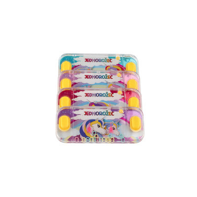 Vodní hra hlavolam jednorožec 4 druhy - modrá