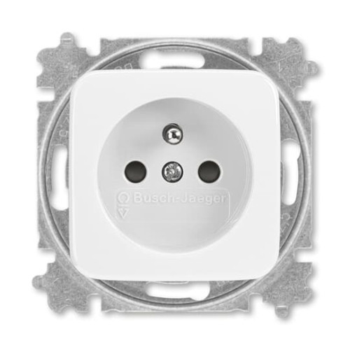 ABB zásuvka alpská bílá 6619B-A06357 B s bezšroubovými svorkami