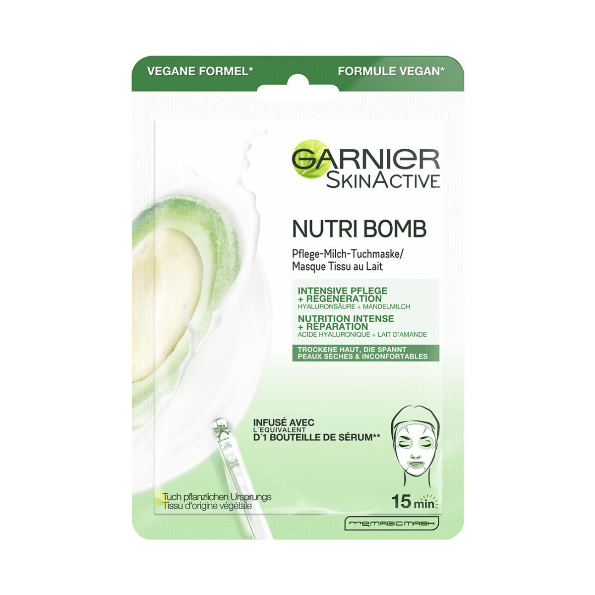 Garnier  NutriBomb Skinactive Fabric Mask - Almond Milk