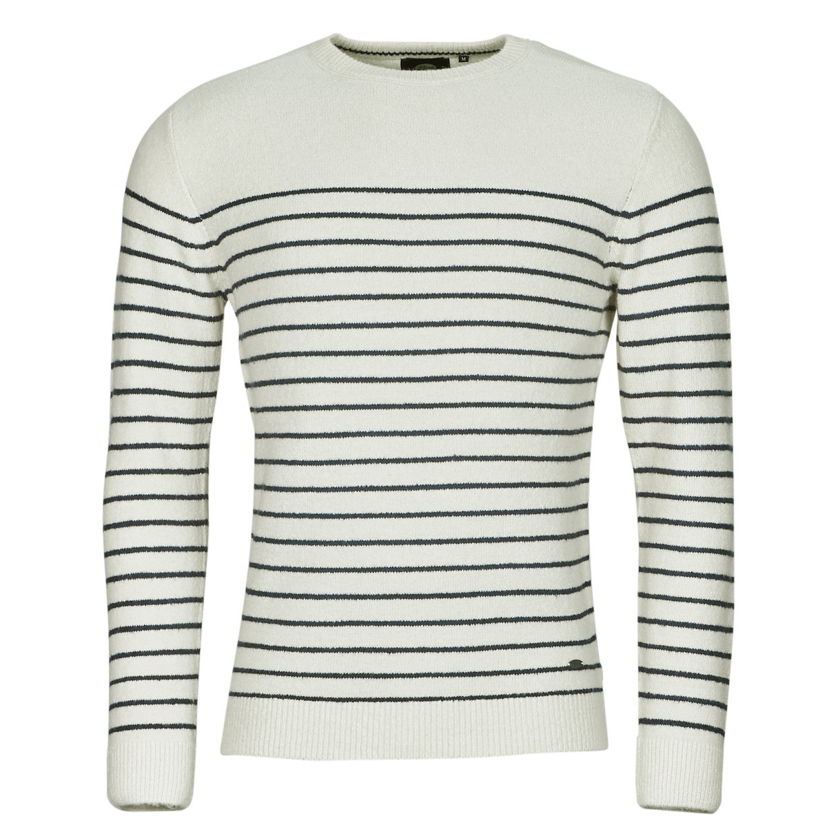 Petrol Industries  MEN KNITWEAR ROUND NECK BASIC  Bílá