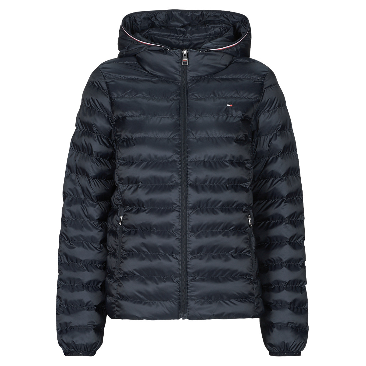 Tommy Hilfiger  LW PADDED GLOBAL STRIPE JACKET  Tmavě modrá