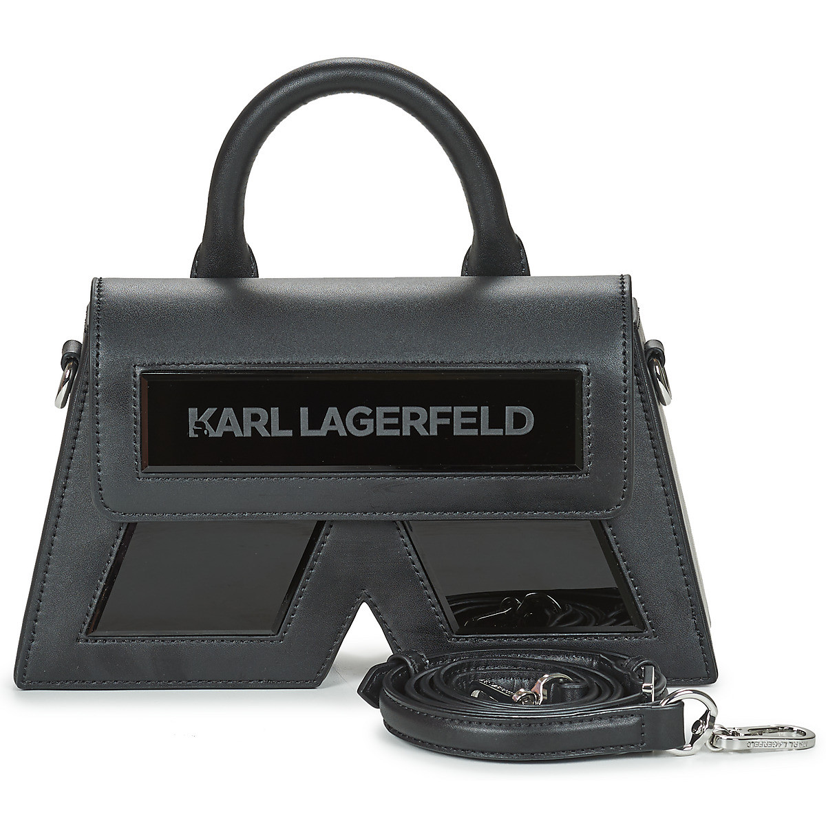 Karl Lagerfeld  IKON/K CB LEATHER  Černá