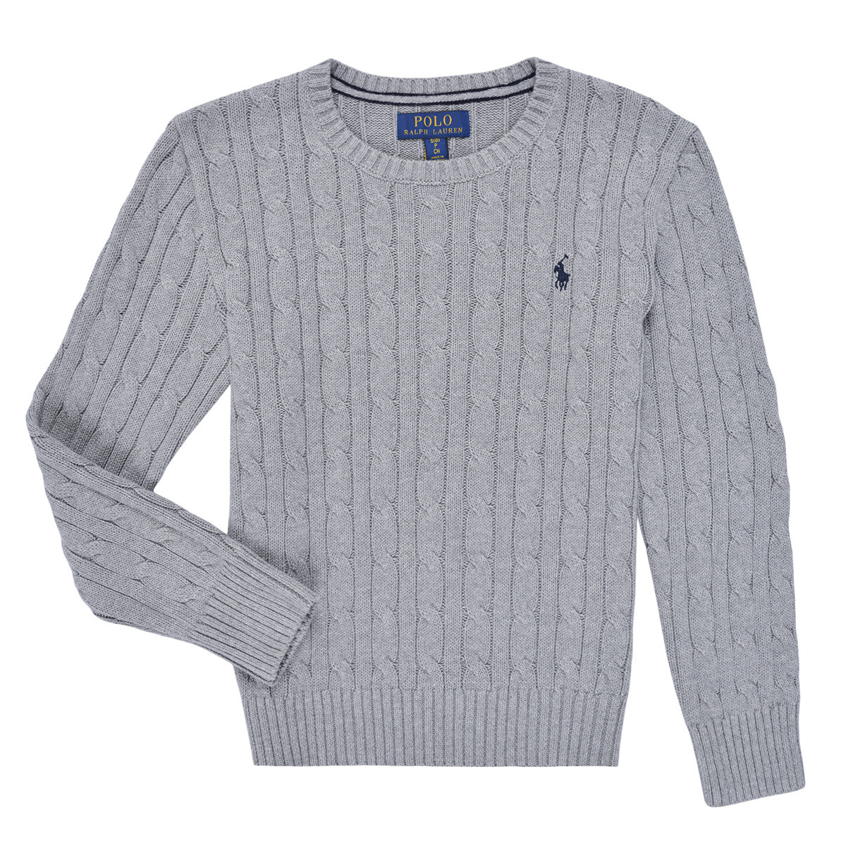 Polo Ralph Lauren  LS CABLE CN-TOPS-SWEATER  Šedá