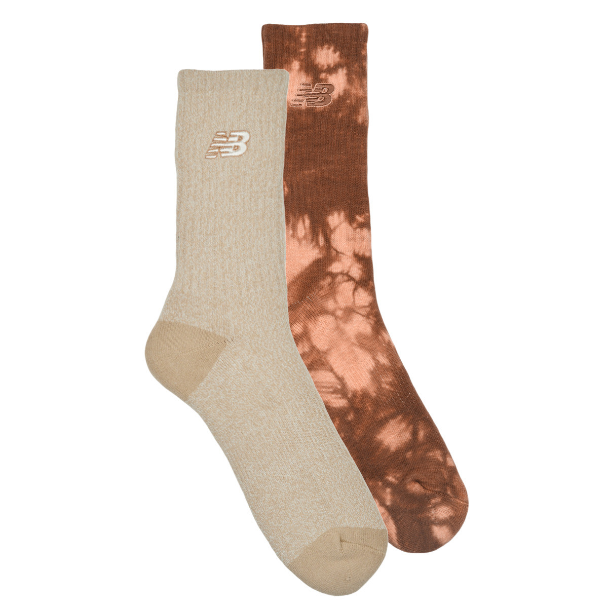 New Balance  TIE DYE MIDCALF SOCKS 2 PACK  Bordó