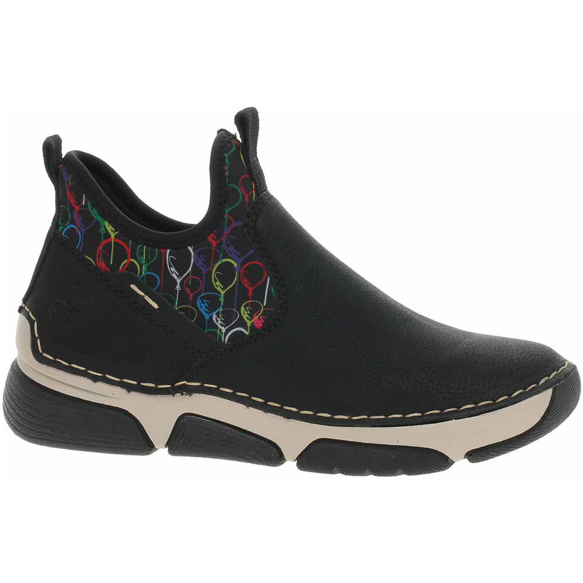 Rieker  dámské kotníkovvé 45957-00 schwarz  Černá