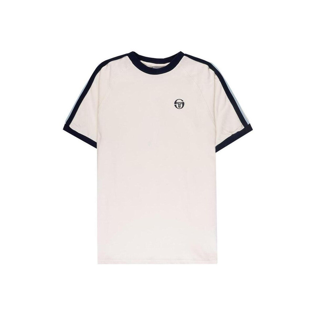 Sergio Tacchini  Hadow Ringer T-Shirt Gardenia  Bílá