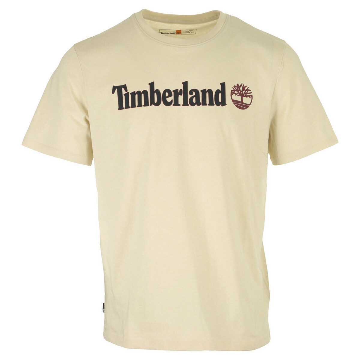 Timberland  Linear Logo Short Sleeve  Béžová