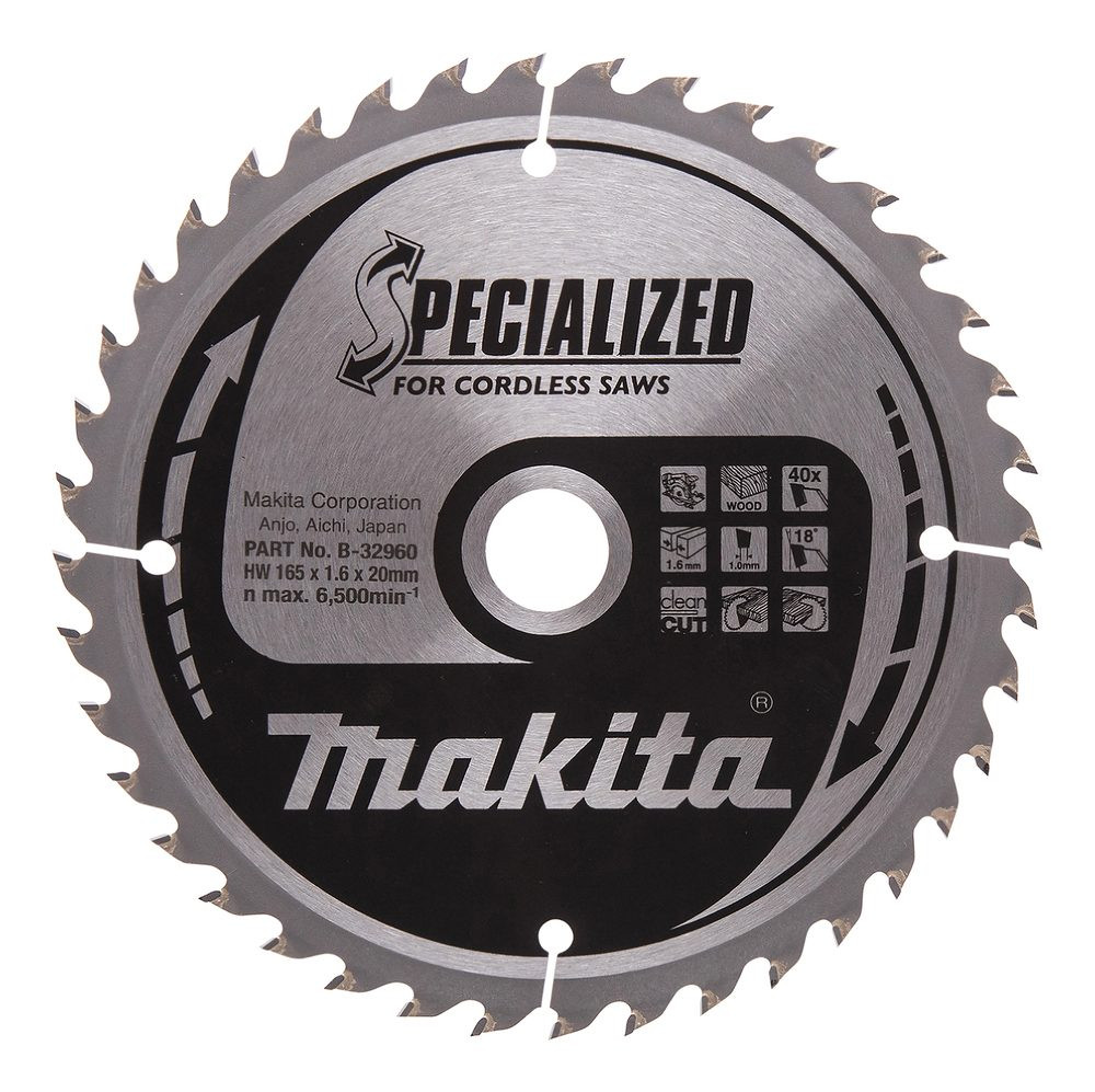 Pilový kotouč Makita Specialized 165 mm 40T B-32960