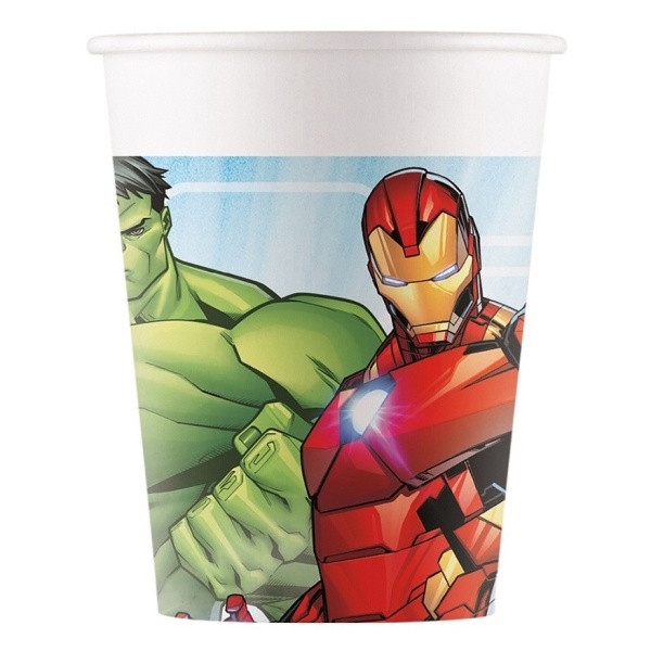 Avengers party - KELÍMKY papírové  200 ml 8 ks