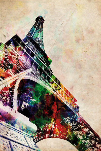 CLOSE UP Plakát, Obraz - Michael Tompsett - Eiffel tower, 61 × 91.5 cm