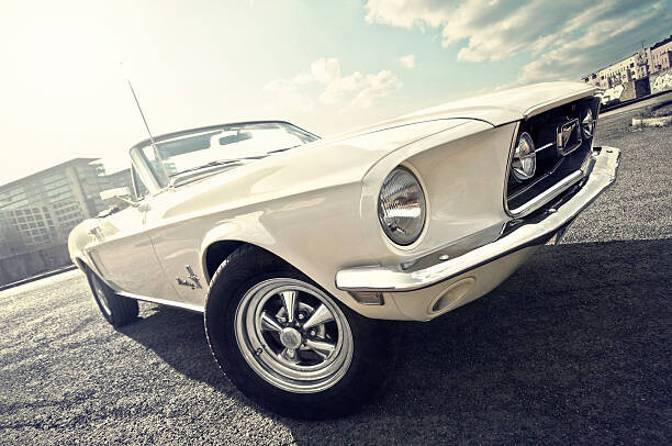 Dennis Gerbeckx Ilustrace 1968 Ford mustang convertible, Dennis Gerbeckx, 40 × 26.7 cm