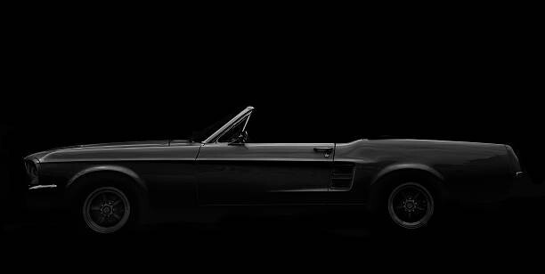 Bim Ilustrace American Classic Car, 1960 Ford Mustang, Bim, 40 × 20 cm