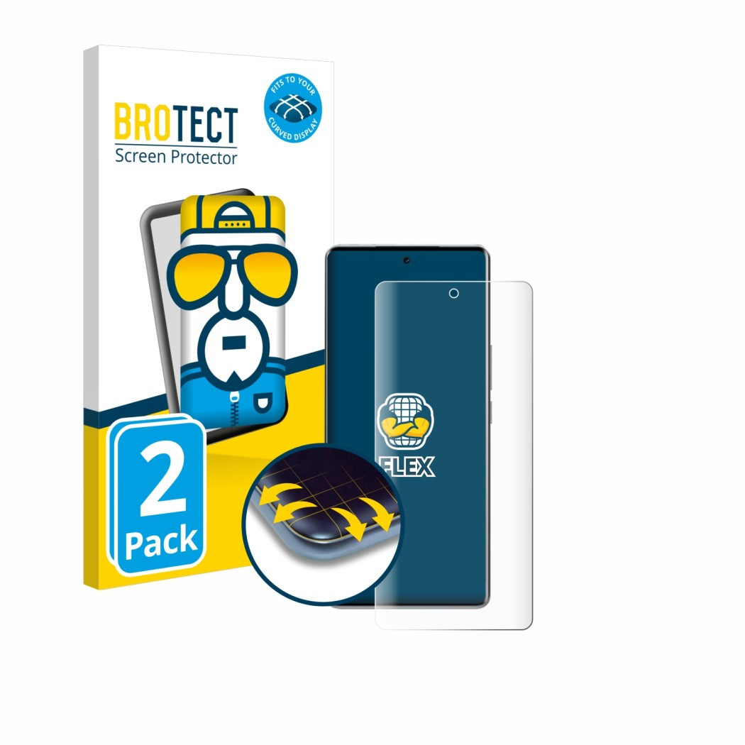 Ochranné fólie 2x BROTECT Flex Full-Cover Screen Protector for Vivo V40