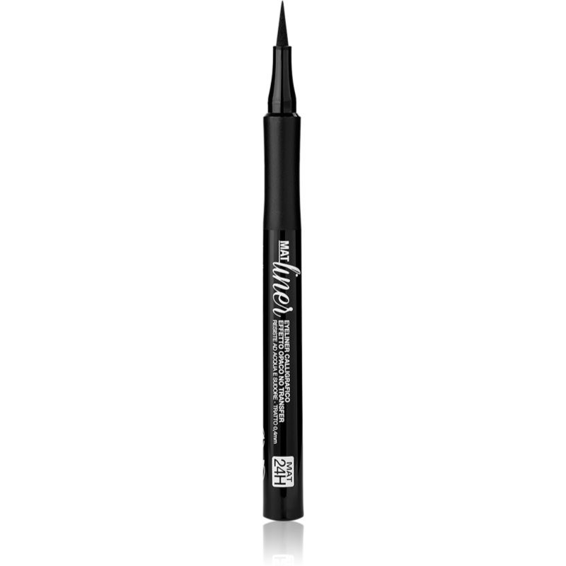 bellaoggi Mat Liner linka na oči ve fixu s matným efektem odstín Velvety Black 1,2 ml