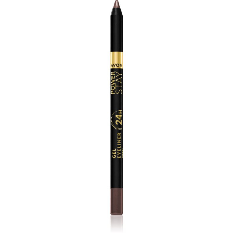 Avon Power Stay 24h gelová tužka na oči odstín Chocolate Brown 1,2 g