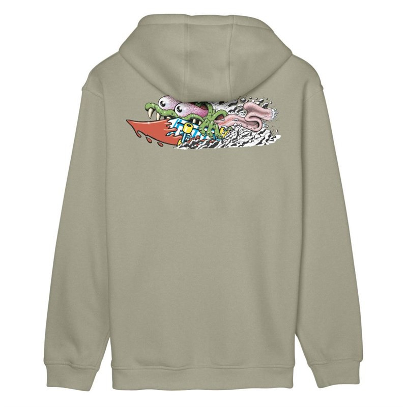 mikina SANTA CRUZ - Meek Concrete Slasher Stone Grey (STONE GREY)