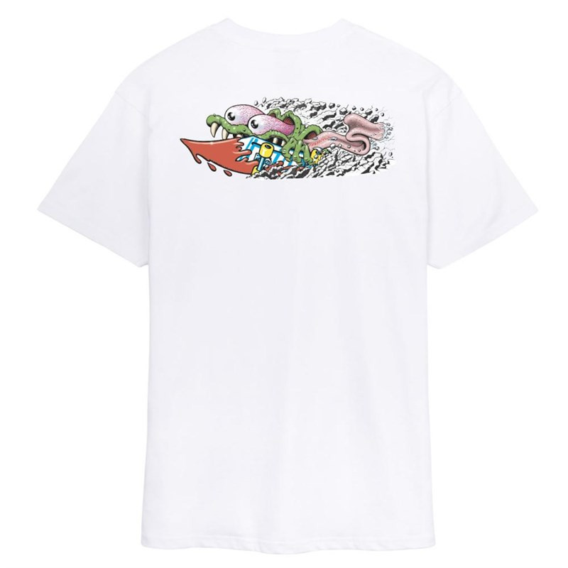 triko SANTA CRUZ - Meek Concrete Slasher White (WHITE) velikost: L