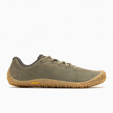 Merrell Vapor Glove 6 LTR olive J067937 pánské kožené barefoot boty 42 EUR