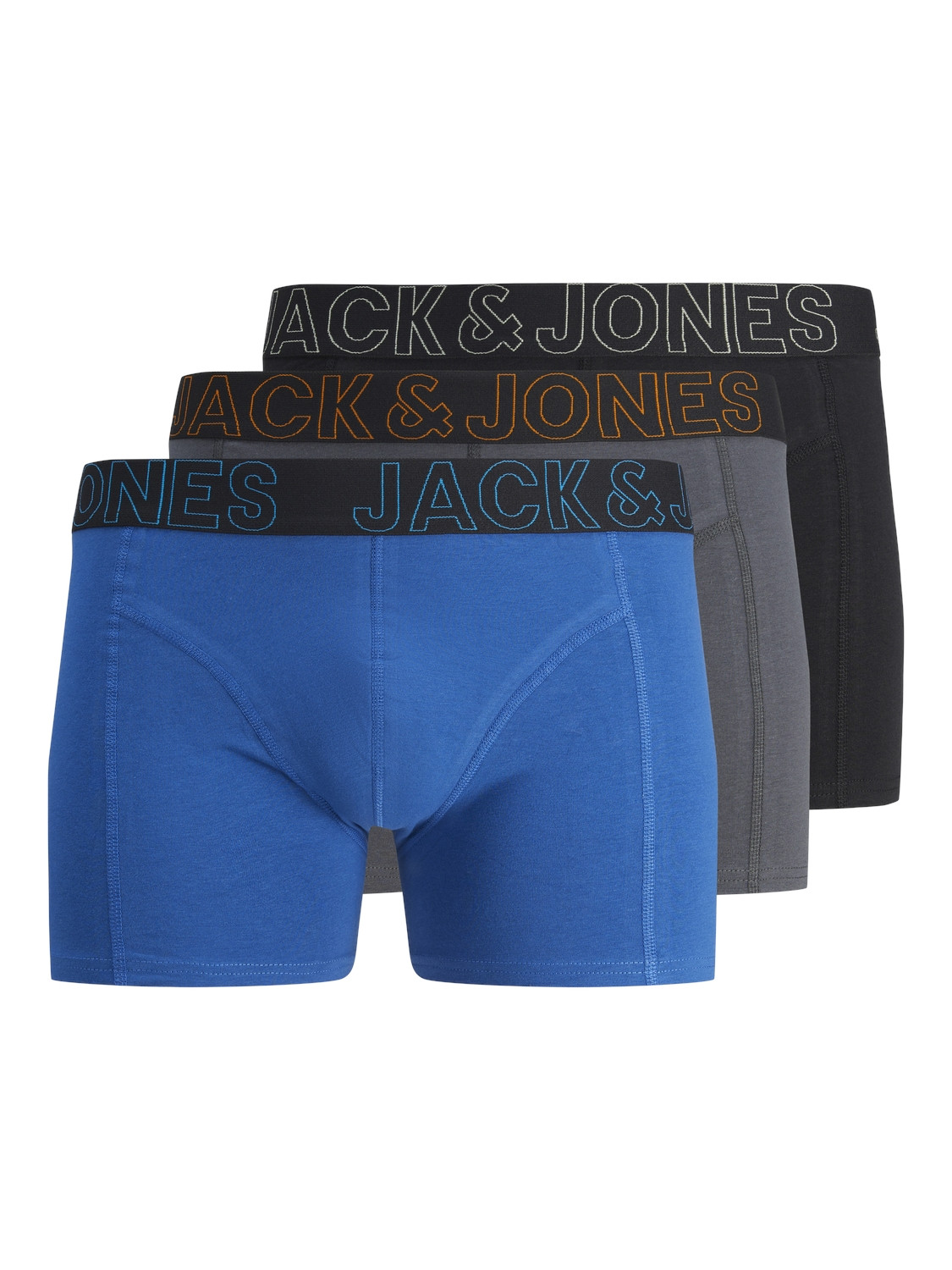 Jack&Jones 3 PACK - pánské boxerky JACMURPHY 12263892 Exuberance M