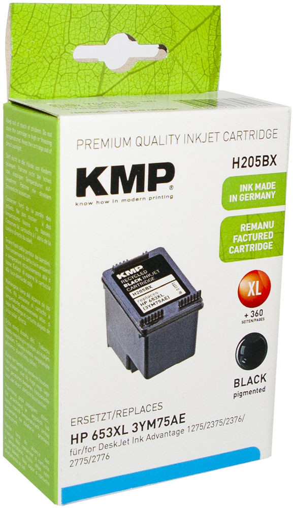 Kmp inkoust H205bx (HP 653Xl Black)