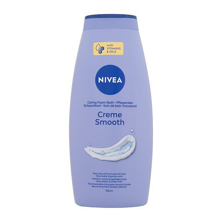 Nivea Creme Smooth Caring Foam Bath jemná pěna do koupele s bambuckým máslem 750 ml pro ženy