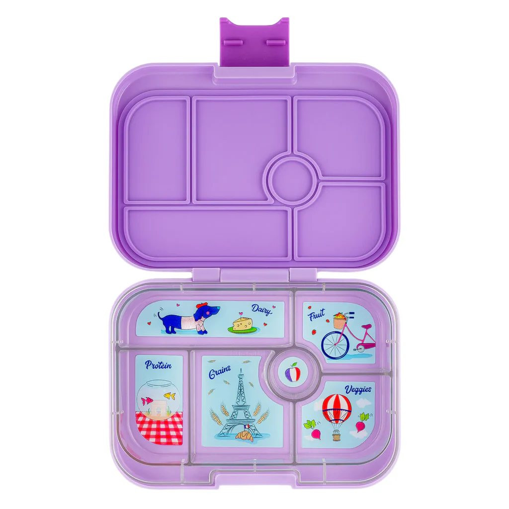 Obědový box ORIGINAL 6 625 ml, fialová / Paříž, plast, Yumbox