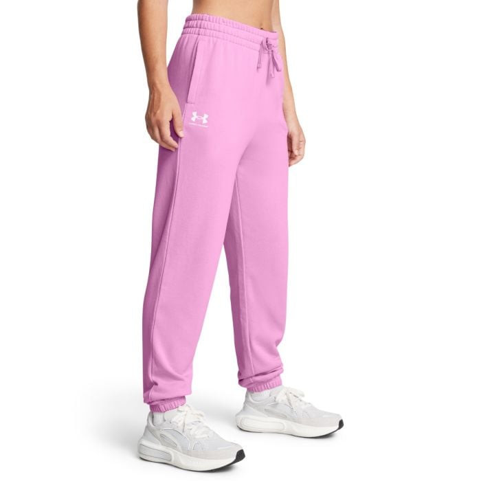 Women‘s sweatpants UA Rival Terry Jogger Pink XL - Under Armour