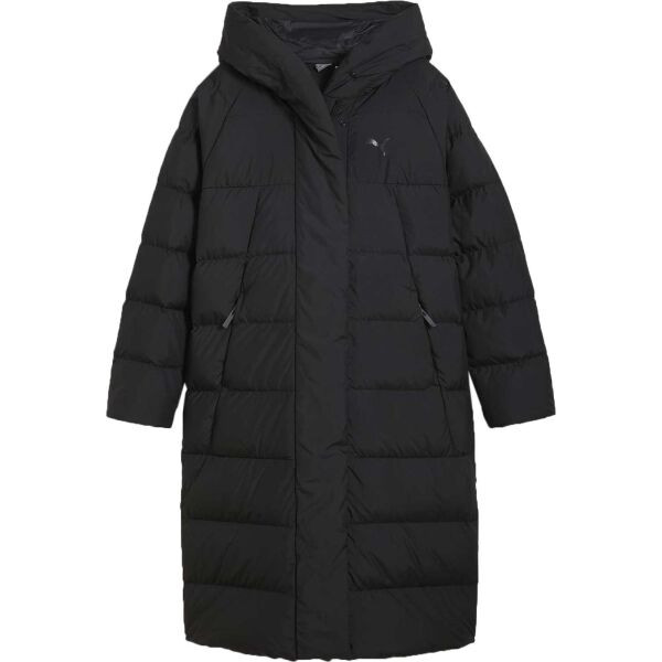 Puma LONG DOWN COAT Dámský kabát, černá, velikost