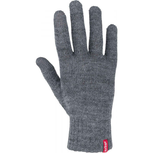 Levi's® BEN TOUCH SCREEN GLOVES Rukavice, šedá, velikost