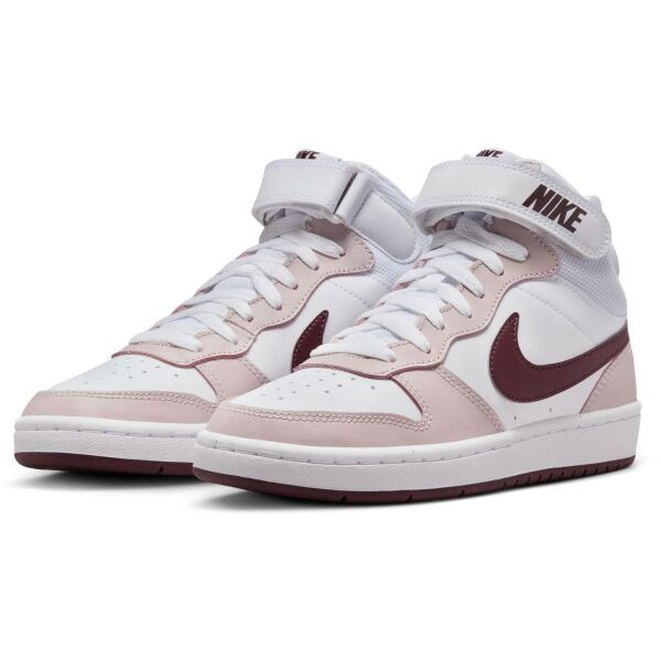 Nike COURT BOROUGH MID 2 Dětské tenisky, bílá, velikost 35.5