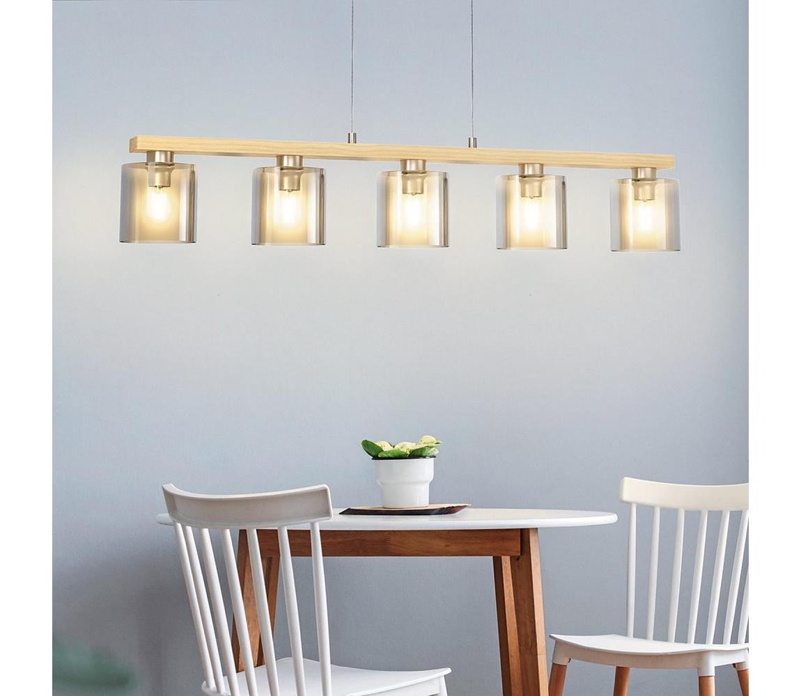 Eglo Eglo 901292 - Lustr na lanku CASTRALVO 5xE27/28W/230V - FSC certifikováno