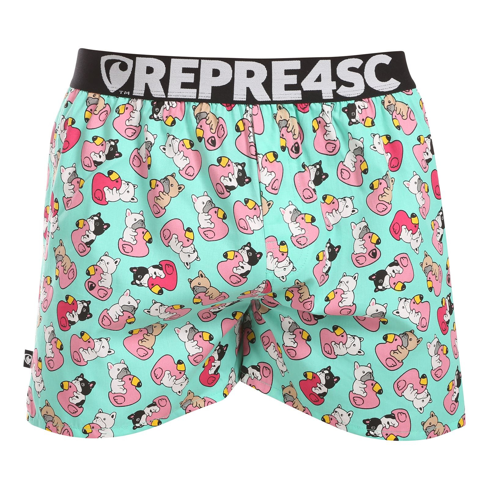 Pánské trenky Represent exclusive Mike Bulldog Bathing (R4M-BOX-0711) XXL, trenýrky