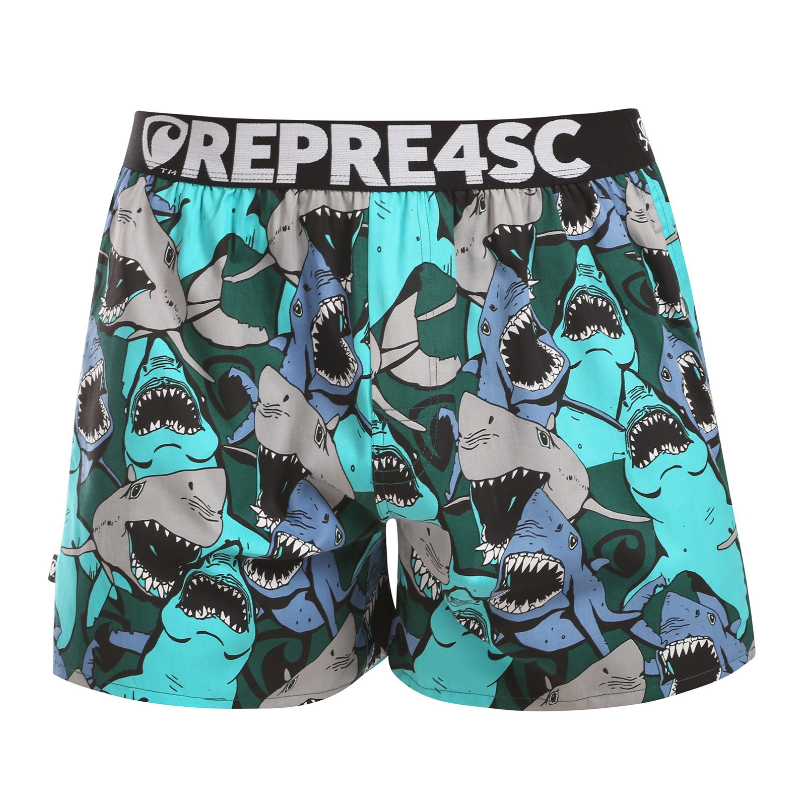 Pánské trenky Represent exclusive Mike Happy Sharks (R4M-BOX-0709) XXL, trenýrky