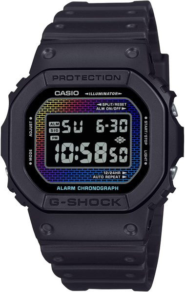 Casio G-Shock DW-5600RW-1ER Rainbow Brick Wall Series