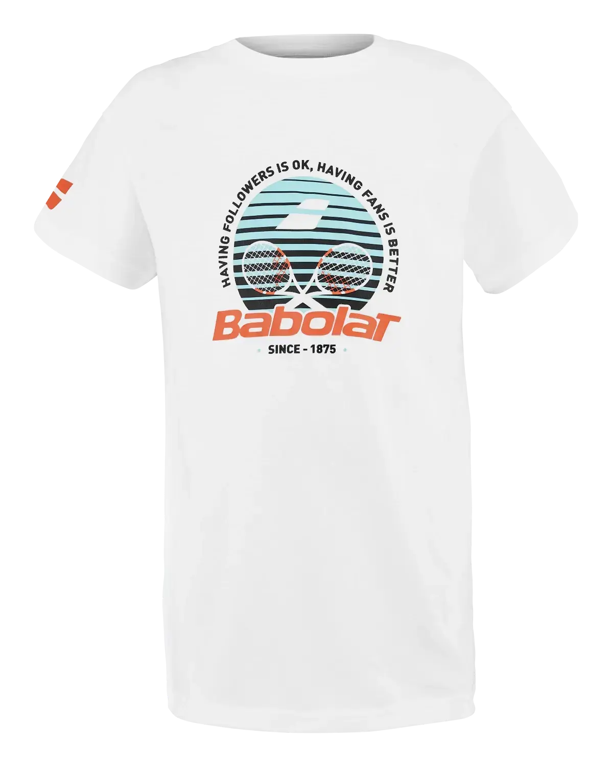 Dětské tričko Babolat  Exercise Cotton Tee White 8 - 10 let