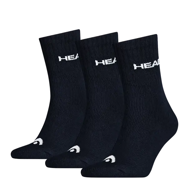 Ponožky Head  Tennis Club Black (3 Pack) EUR 43-46