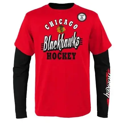 Dětské tričko Outerstuff  TWO MAN ADVANTAGE 3 IN 1 COMBO CHICAGO BLACKHAWKS