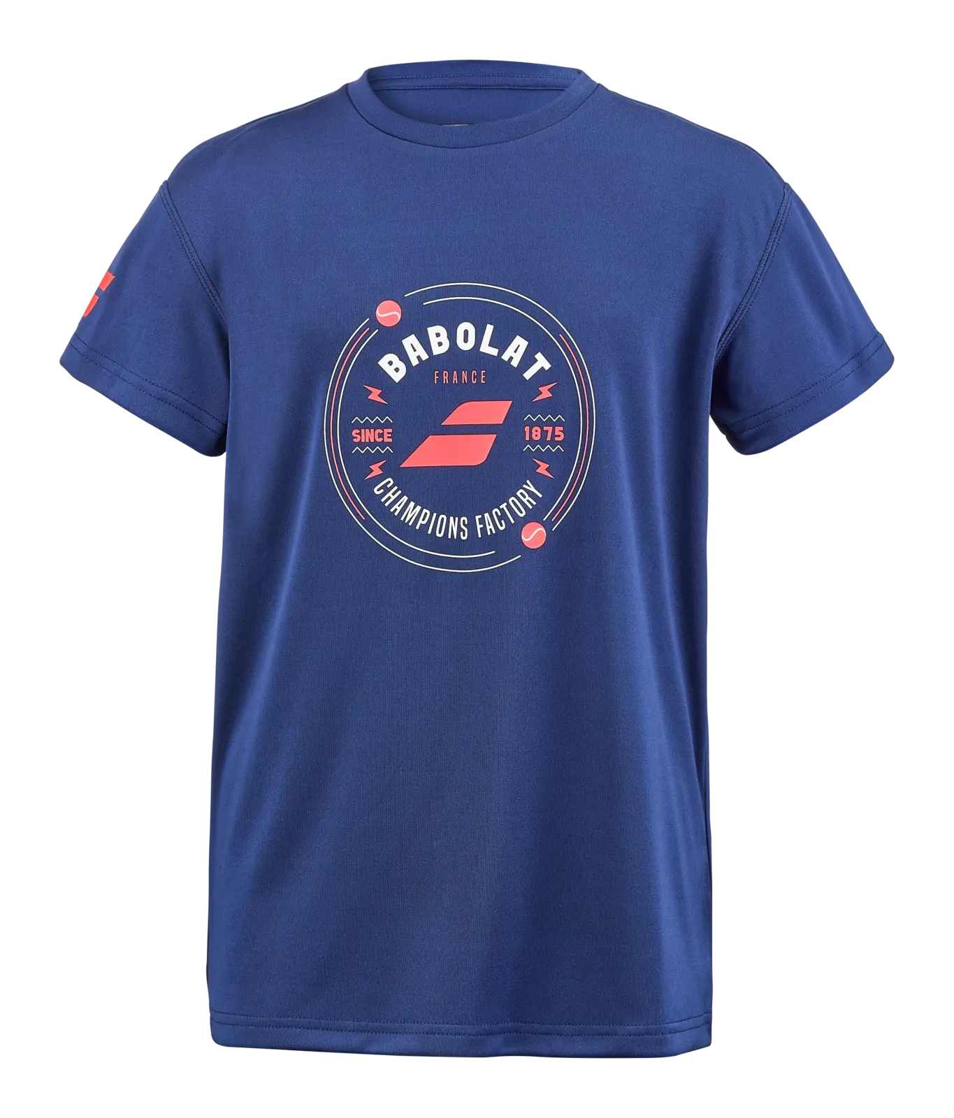 Dětské tričko Babolat  Exercise Graphic Tee Estate Blue