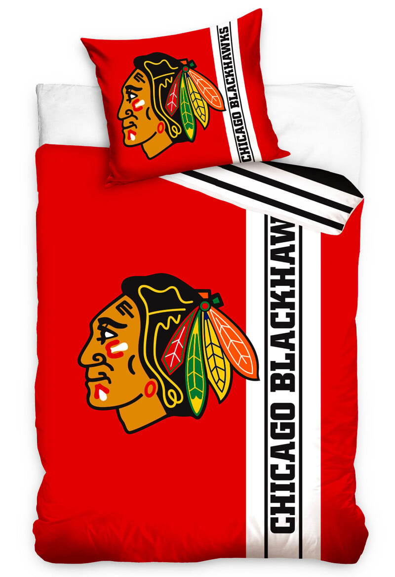 Official Merchandise Povlečení NHL Chicago Blackhawks Belt, 135x200 + 80x80 cm