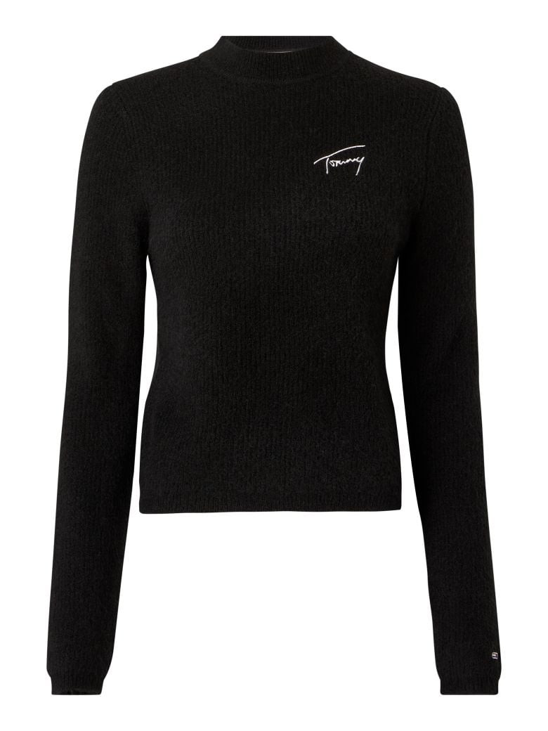 Tommy Jeans Turtleneck - TJW SIGNATURE RIB TURTLENECK black