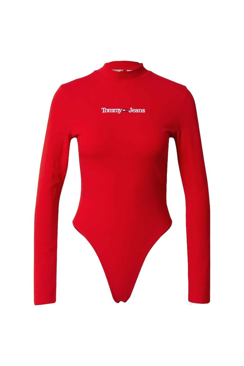 Tommy Jeans Body - TJW SERIF LINEAR BOD red