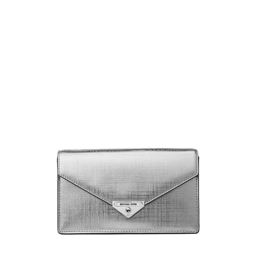 Handbag - MICHAEL KORS GRACE ENVELOPE CLUTCH silver