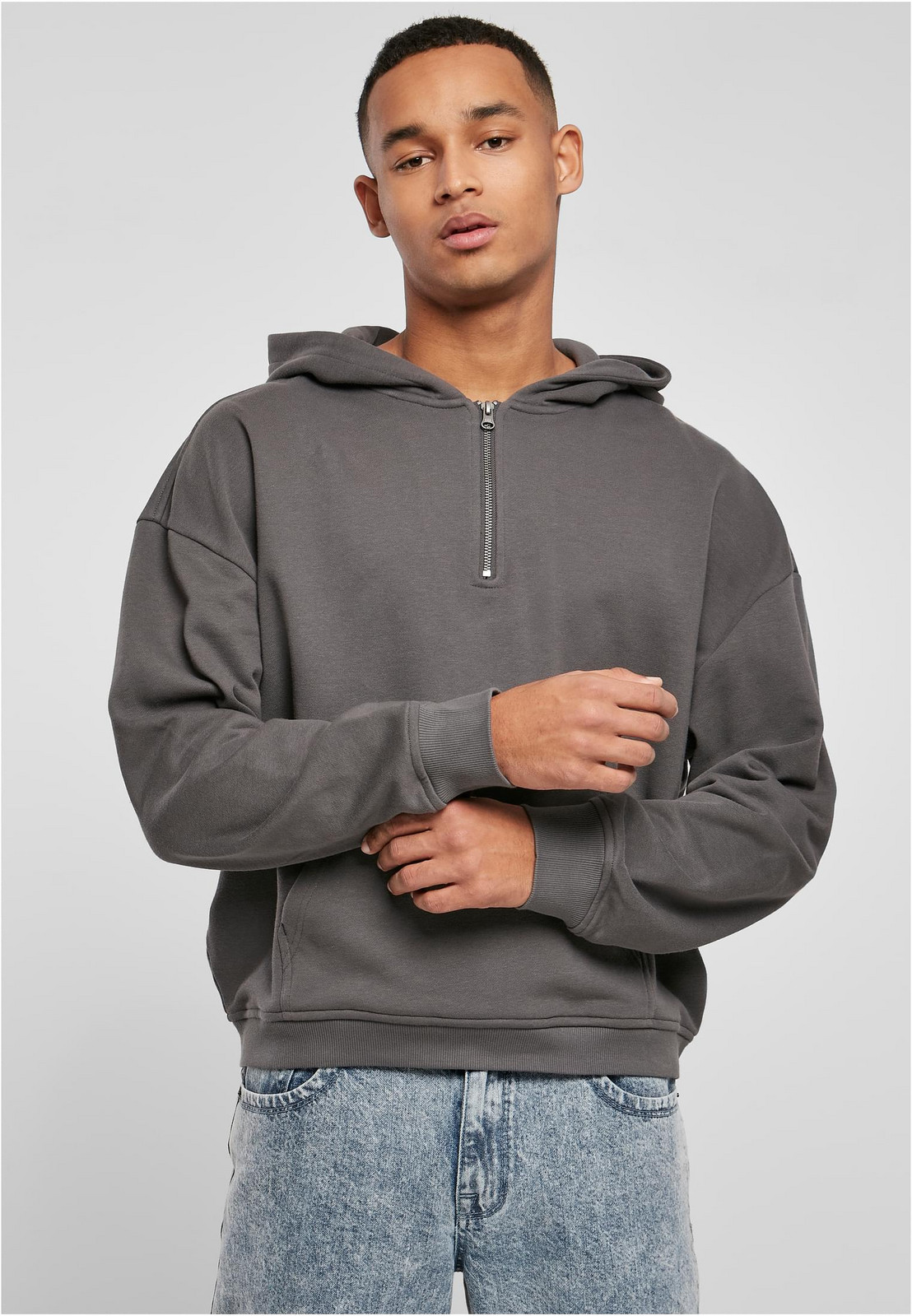 Boxy Zip Hoody darkshadow