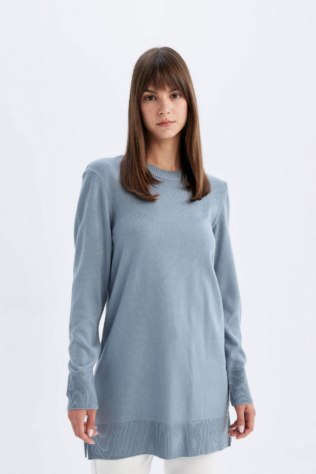 DEFACTO Regular Fit Crew Neck Sweater Tunic